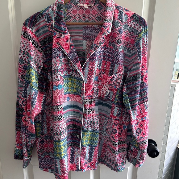 Victoria's Secret Multicolor Patterned Pajama Set - Picture 4 of 15